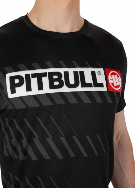 Pit Bull T-Shirt Mesh Performance Pro Plus Street Dog Schwarz